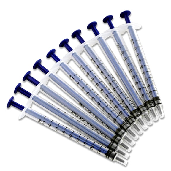 10x 1mL Plastic Syringe injector Slip Tip Sterile Disposable Feeder Liquid/ink