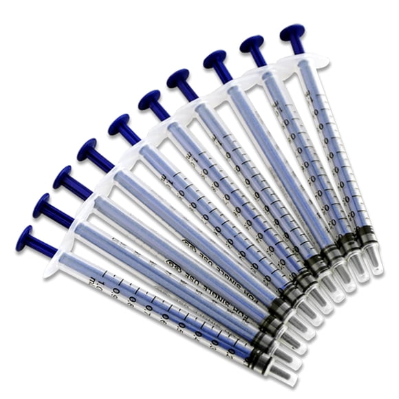 10x 1mL Plastic Syringe injector Slip Tip Sterile Disposable Feeder Liquid/ink