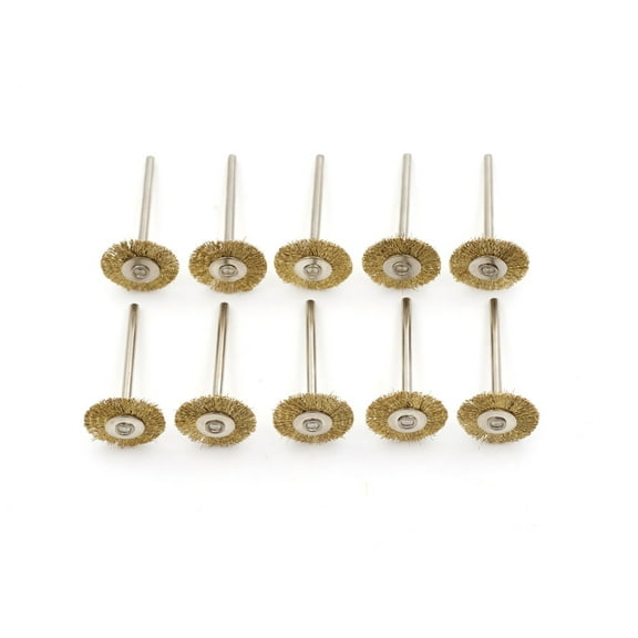 10x 22MM Brass Wire Wheel Brushes Polishing Tool For Die Grinder Power Rotary WA