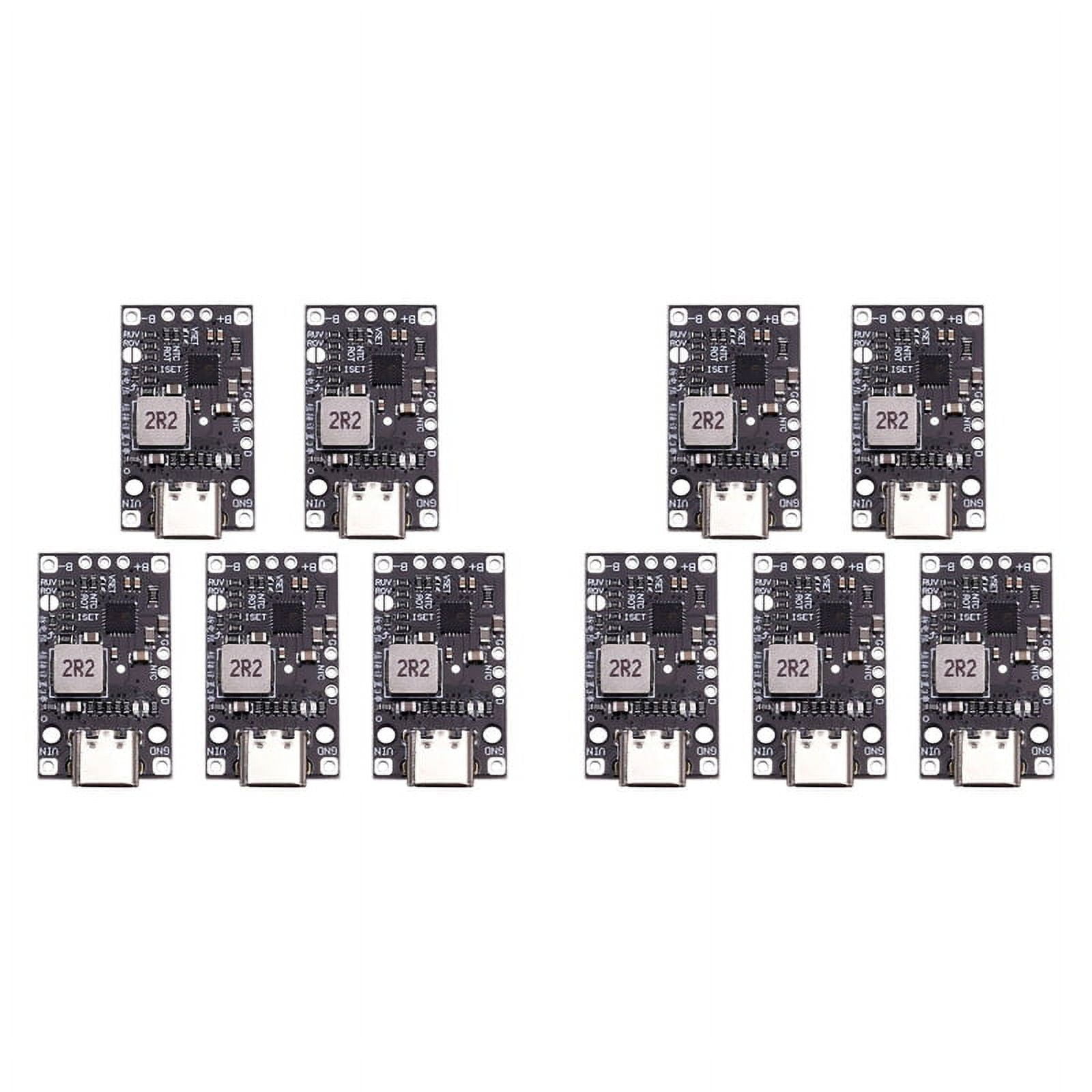10x 3.7V 2S Lithium Battery Charging Boost Module Type-C Support QC ...