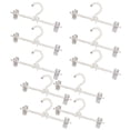 thumbnail image 1 of 10x 30cm Pearl Beaded Metal Clothes Pants Hanger Trousers Dress Rack Holder with Clip for Wedding Clothing Shop Decoration, 1 of 8
