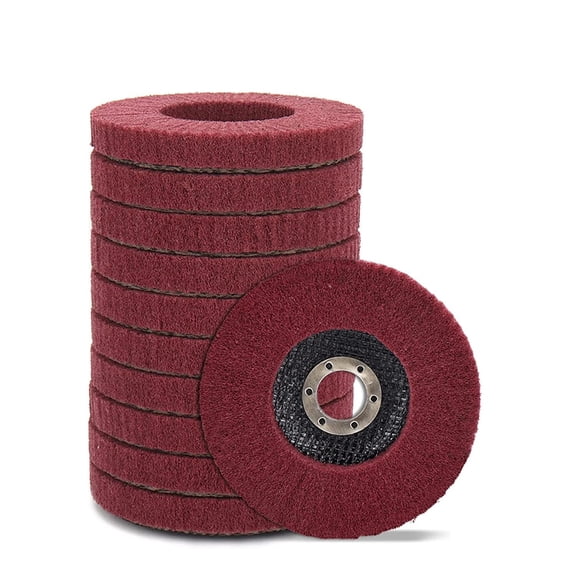 10x 4.5" Nylon Flap Wheels Polishing Buffing Pad Grinding Disc for Grinder 115mm