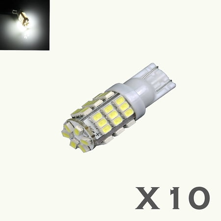 10x 42 SMD LED 6000k White T10 192 RV Camper Trailer/interior/back up Light Bulbs/bulb Fits select: 2009-2012 FORD F150, 2013-2014 TOYOTA CAMRY