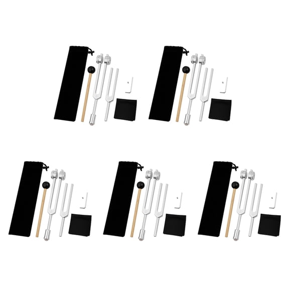 10x 528 HZ Tuning Forks for Healing Chakra Set OM136.1 Hz for Repair Sound Healing Instruments with Tuning Fork Holder A