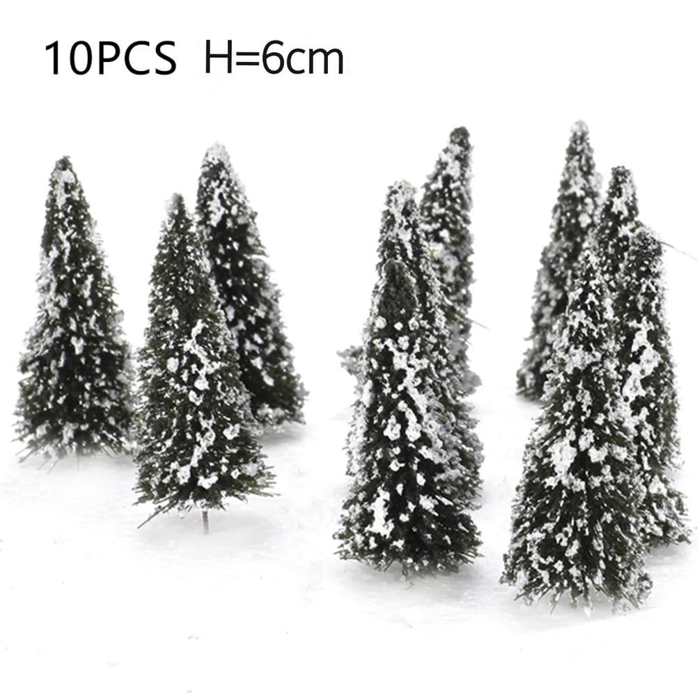 10x 8/6CM Model Trees for Train Railroad Diorama Landscape Scenery