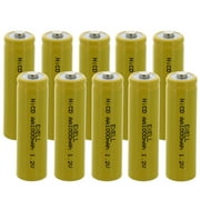10x AA 1.2V 1000mAh Button Top Rechargeable Batteries for Razor  Solar DIY Pack