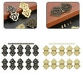 thumbnail image 1 of 10x Antique Wooden Box Hinge Zinc Alloy Wine Box Music Box Wine Case Dollhouse Cabinet Door Hinge Furniture-Hardware, 1 of 8