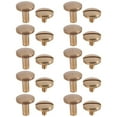 thumbnail image 1 of 10x Arc Solid Brass Button Stud Screw Nail Screw back Leather Rivet Belt 8mm, 1 of 3