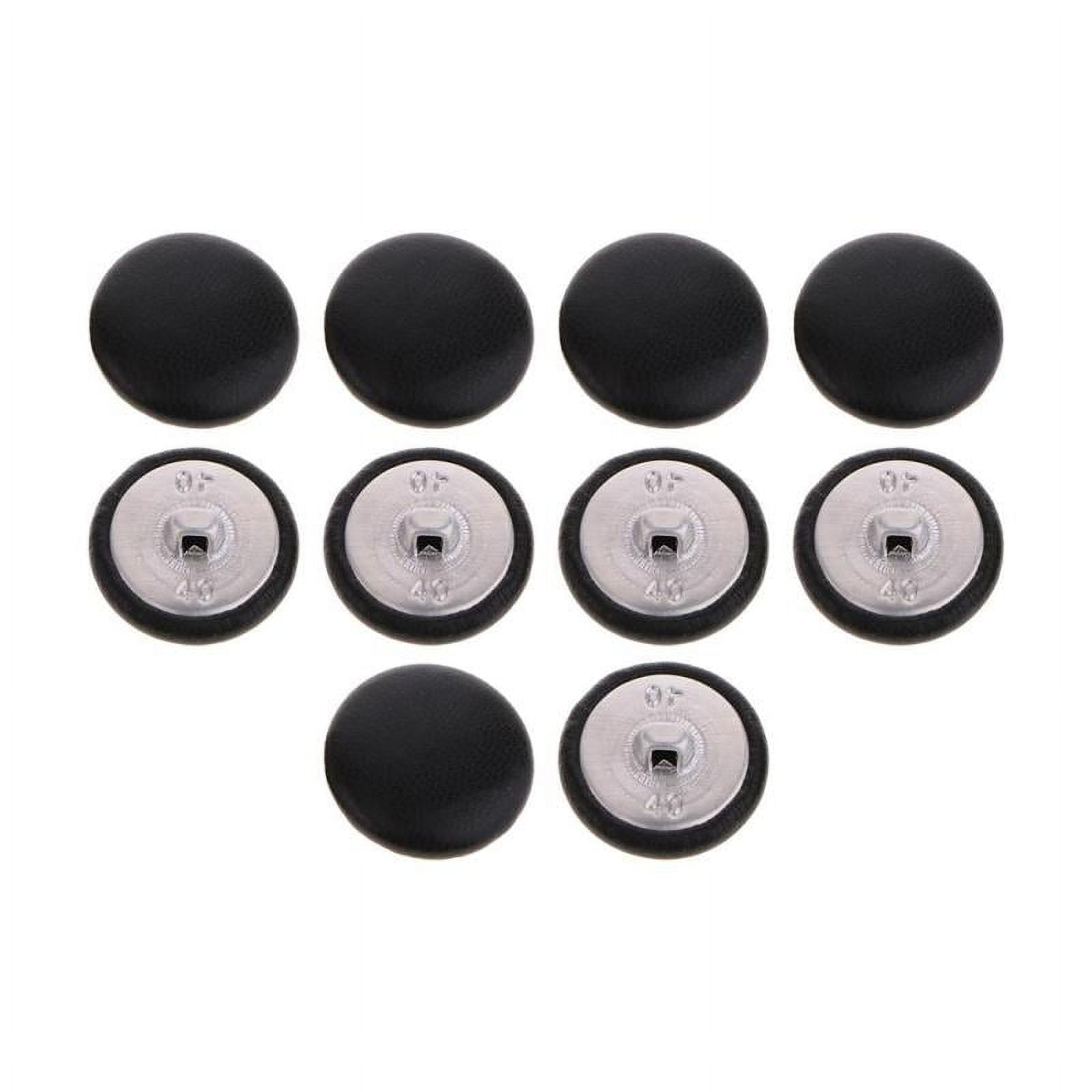 10x Artificial Leather Covered Upholstery Buttons Garments Sewing