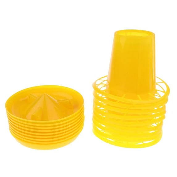 10x Automatic Feeding Bowl Poultry Feeder, Chicken Feeder, Baby Chick Feeder for Birds Chicken