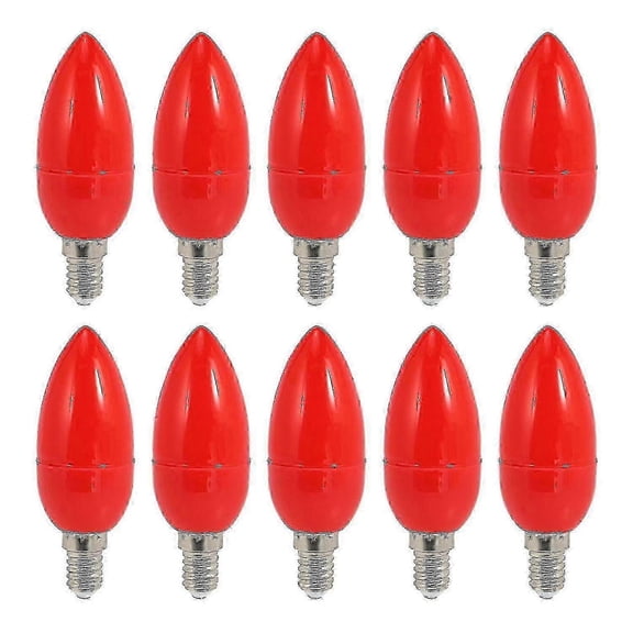 10x Brightness LED Candlelight Bulb E14 Red Decorative God Lights Energy Saving