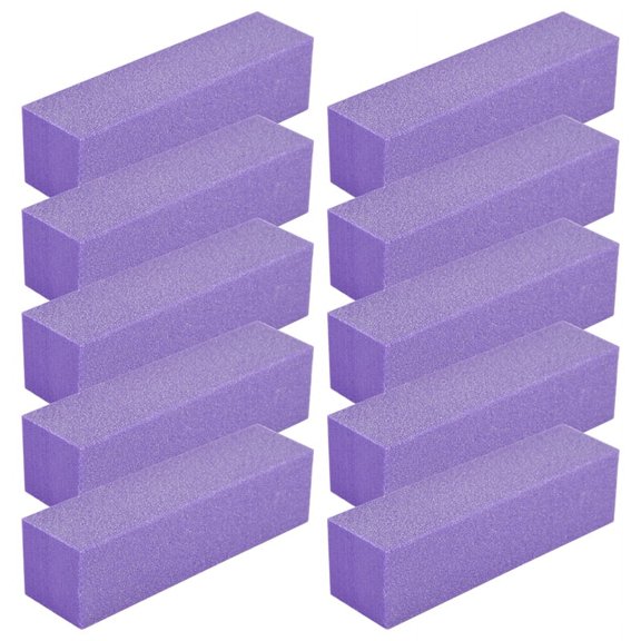 10x Buffing Sanding Buffer Block Files Acrylic Pedicure Manicure Nail Art Tips (Color: ) Plastic ,10 x Buffing Sanding Files Block