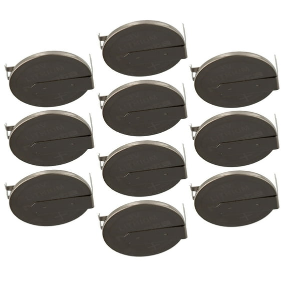 10x CR2025FH1-MFR 3V Lithium Coin Battery 2-PIN HORZ for Real Time Clocks