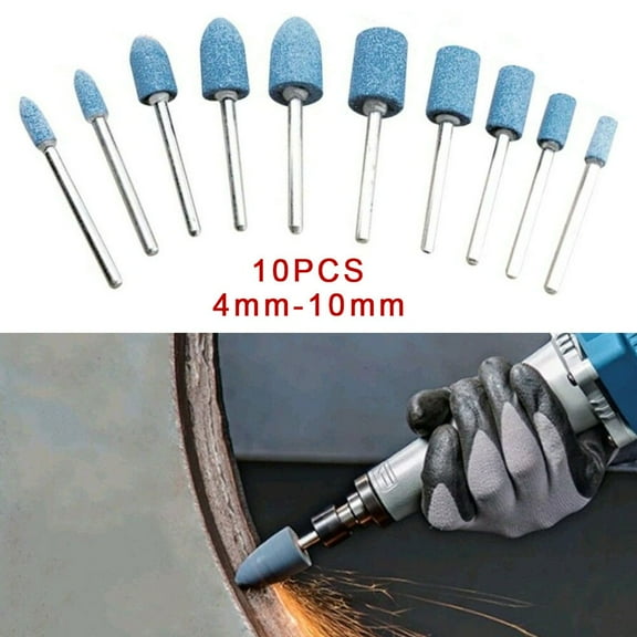 10x Ceramic Stone Polishing Grinding Rotary Die Grinder Drill Bit Tool Abrasive