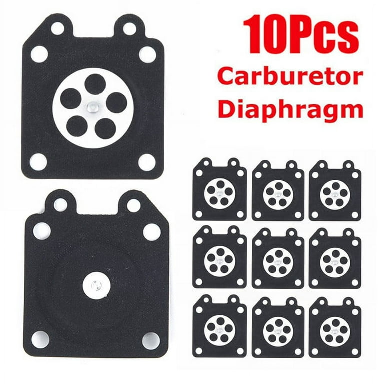 Rubber Carburetor Carb Replacement Metering Diaphragm Repair Kit 10pcs  Chainsaw For Walbro 95-526 95-526-9 95-526-9