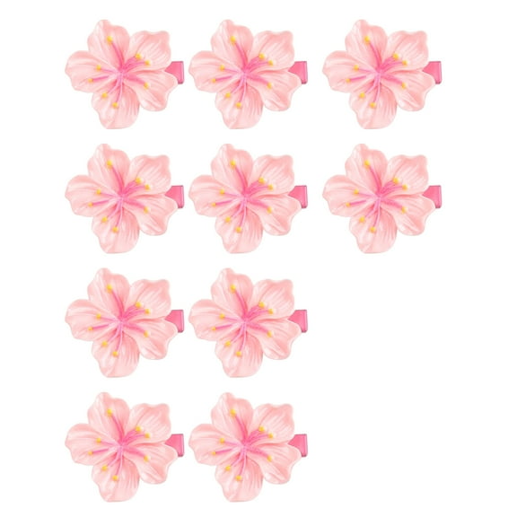 10x Cherries Blossom Hair Clip Flower Barrettes for Women Girls Daily Use NonSlip Comfortable Wear Hair Styling Accessory