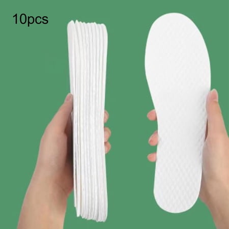 10x Disposable Breathable Insoles Lightweight Men Shoe Inserts Hiking Sports 43