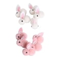thumbnail image 1 of 10x Easter Rabbit Stuffed Animals Soft Dolls Mini Bunny for Party Favors, 1 of 8