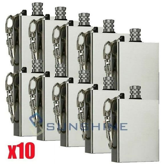 10x Emergency Camping Fire Starter Survival Flint Metal Match Striker Lighter