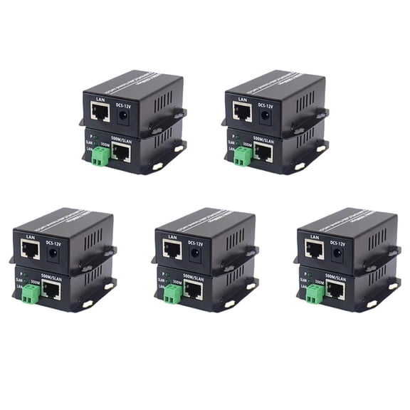 10x Ethernet over Twisted Pair Converter -Ethernet Extender over Twisted Line Phone Wire Line, RJ45 LAN Network Booster