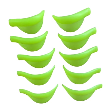10x Eyelash Lift Pads, Refills Pads DIY Eyelash Perm Silic Pads for Eyelash Extension Salon Home Use Eyelashes Lifting Makeup Beauty Tool Green