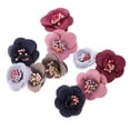 thumbnail image 1 of 10x Fabric Flower Embellishments for Applique Hair Bow Decor, 1 of 8