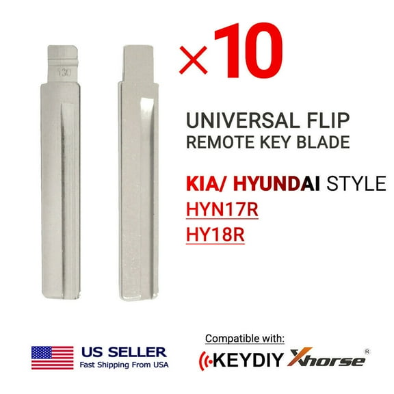 10x Flip Remote Key Blades for Xhorse and Keydiy KIA Hyundai Style HYN17R /HY18R