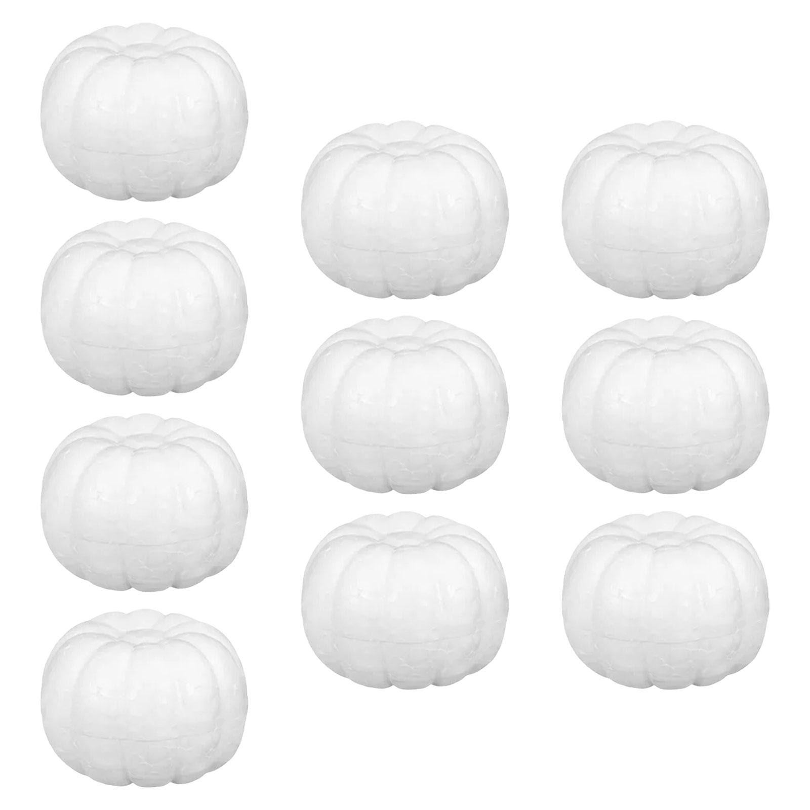 10x Foam Pumpkins Props Artificial Fake Pumpkins for Halloween Outdoor