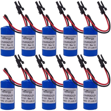 10x For ALLEN-BRADLEY 1756-BA2 PLC Controller Battery BR2/3A-AB 94811501 Battery
