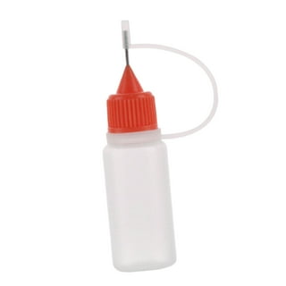 HANSPORTA Precision Tip Applicator Bottle, 8pcs Craft Glue Bottle with Fine Tip Needle Tip Squeeze Bottle Plastic 10ml Fine Tip Applicator Bottle