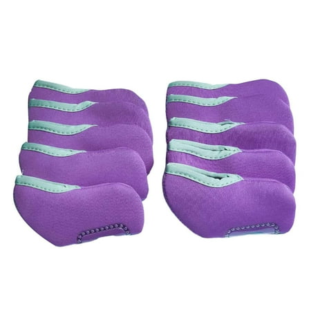 10x Golf Iron Head Covers Set ,Visible Window Protective Sleeve ,Anti Scratch Neoprene Golf Iron Headcovers Golf Club Head Covers for Golfer