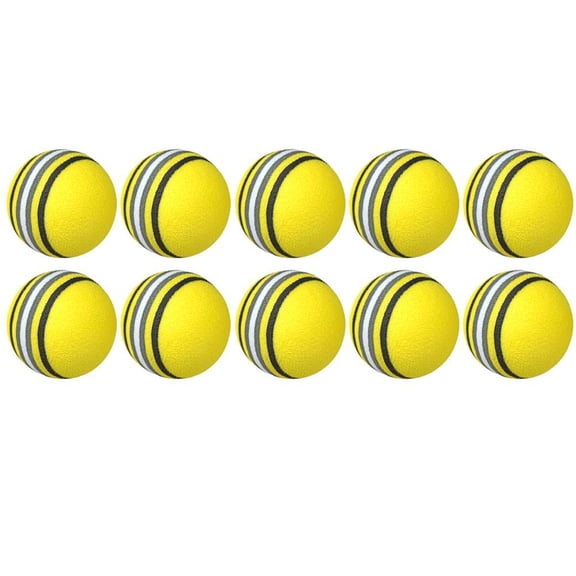 10x Golf Training Foam Balls Rainbow Sponge Practice Balls for Indoor Prac C2Y2