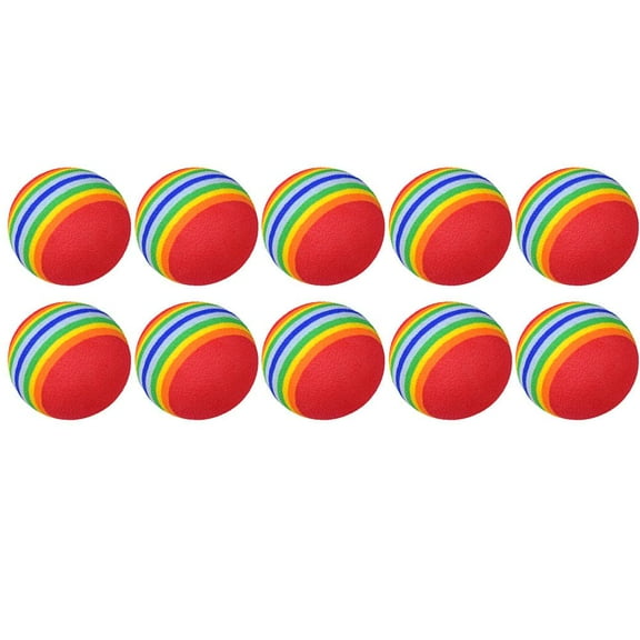 10pcs/set Golf Foam Balls, Sponge Exercise Flight Swing Practice for Indoor Training