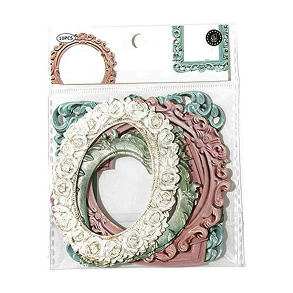 10x Hollow Embossed Photo Frame Material Paper Junk Scrapbookin; Journal Ho
