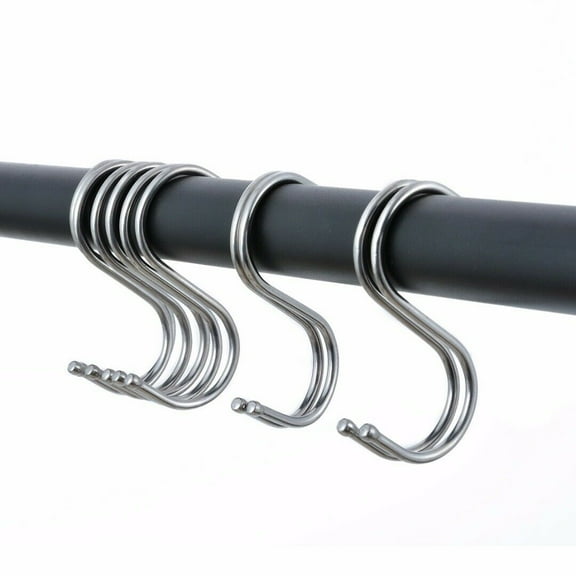 10x Hooks, Stainless Steel "S" Shape Type House Kitchen Hanger Hook