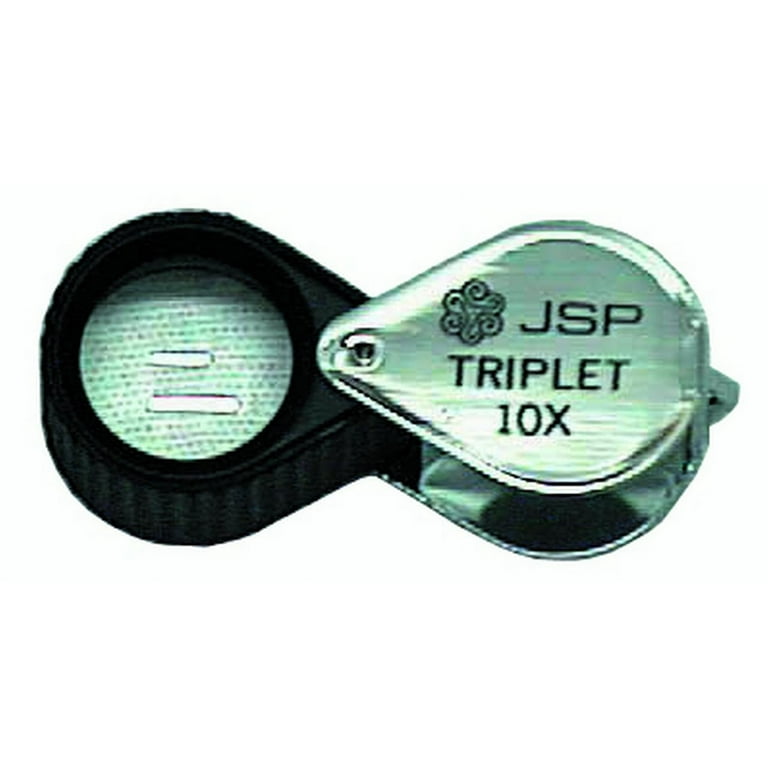 10x LOUPE RUBBER Coated chrome triplet
