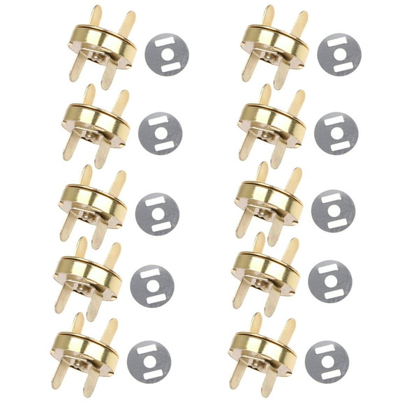 ✪ 10x Magnetic Snap Buckle For DIY Clasps Closure Handbag Purse Bags Accessories
