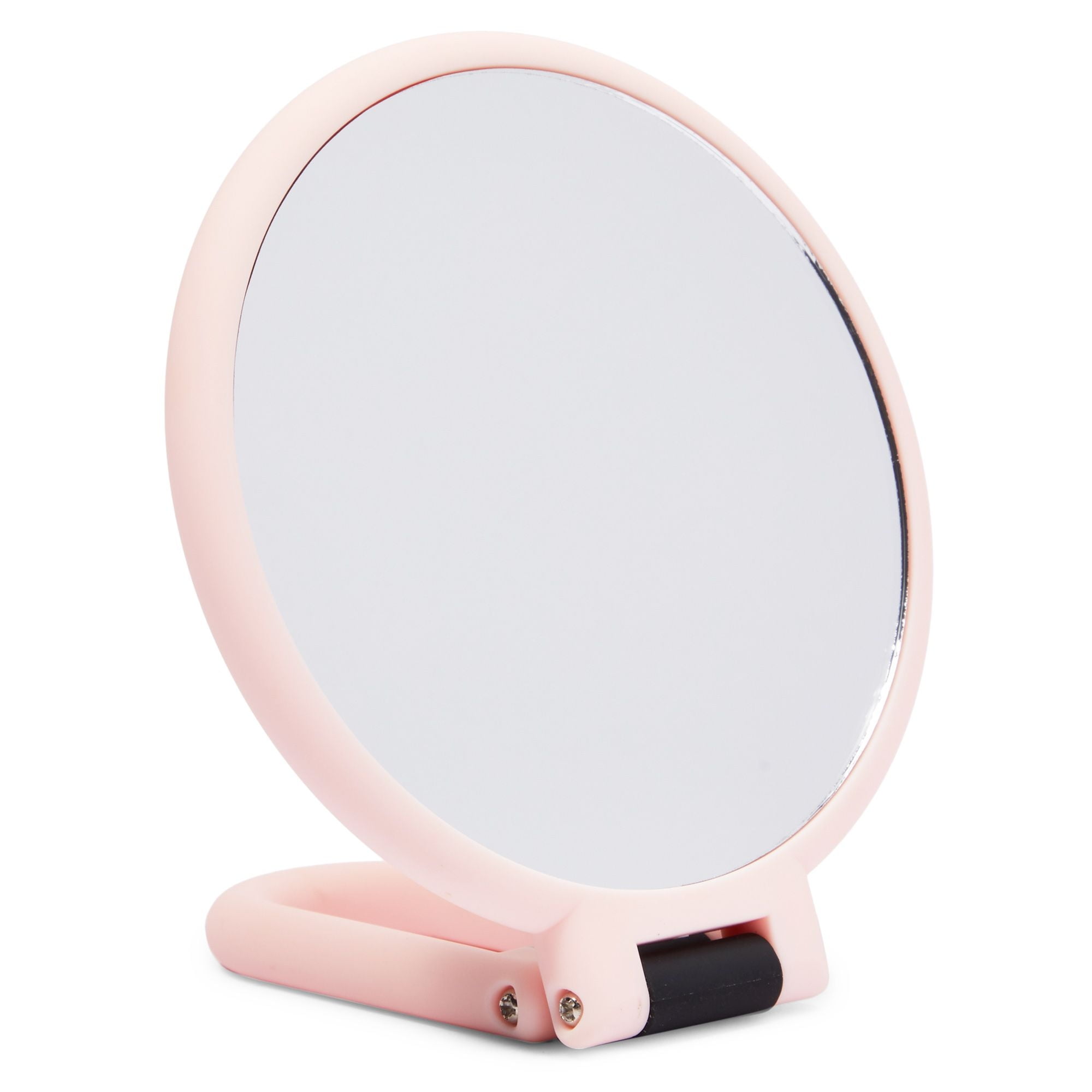 10x Magnifying Handheld Mirror, 2-Sided with Adjustable Stand, Suitable for  Travel, Makeup, Foldable and Portable (9.5x5.3 in, Pink)