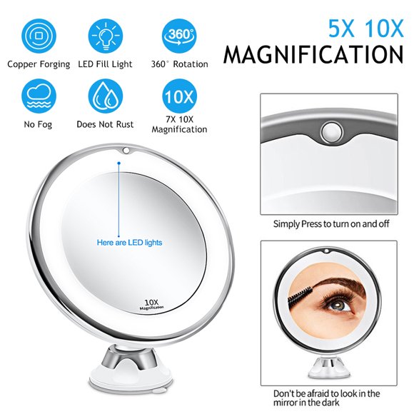 Lighted Magnifying Makeup Mirrors