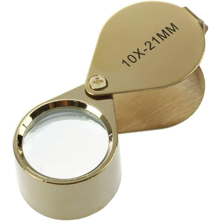 Generic 10x Magnifying Magnifier Glass Jewellers Eye Foldable