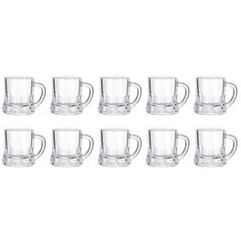 10PCS Mini Beer Mug Shot Glasses With Handles, 1 Oz Reusable Beer