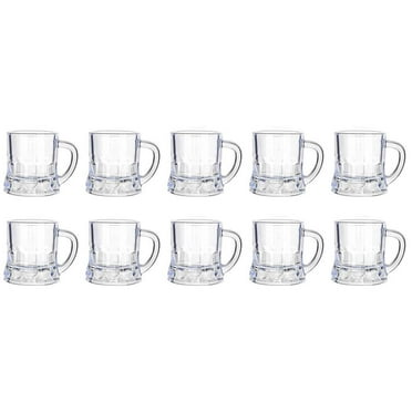10x Mini Beer Mugs Shot Glasses Beer Glasses Plastic Beer Mug Shot Tasting GX F2H5