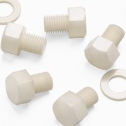 10x Natural Nylon PA66 Hex Head Bolts M16 x 20 mm + Nuts & Washers