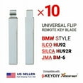 thumbnail image 1 of 10x New Uncut Universal Flip Remote Key Blade BMW Type HU92 HU92R BM-6, 1 of 3