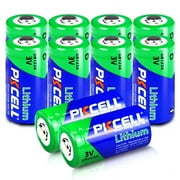 10x PKCELL CR123A 3V Lithium Battery Photo Battery CR123 Doorbell Batteries