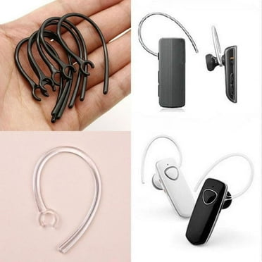 12-Pack Ear Hook Clips (6 Clear, 6 Black) - Replacement Loops For Bluetooth Headsets