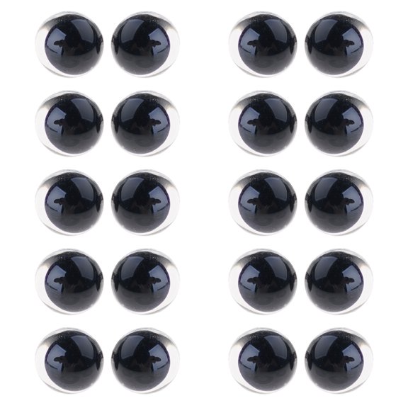 10x Professional Artificial Eye Flat Eyes with Natural Looking Figure Doll Eye Replacement For Miniature Creation