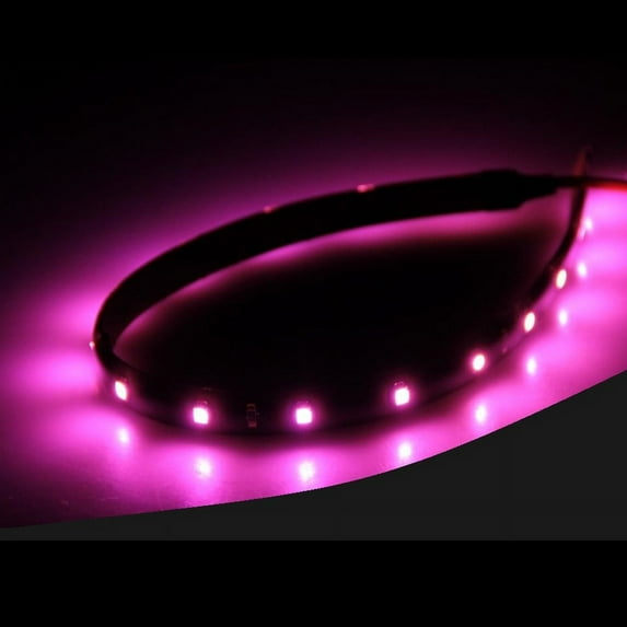 10x Purple LED Strips Flexible Tape 1ft Light Bar Bright Bike/Car/Truck 12VDC