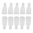 thumbnail image 1 of 10x Reusable Salon DIY Nail Art Tool Acrylic UV Gel Polish Remover Soaker Cleaner Clip Cap Wrap (White) by, 1 of 4