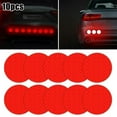 thumbnail image 1 of 10x Round Circle Red Car Reflective Sticker Bumper Truck Motorcycles, 1 of 6
